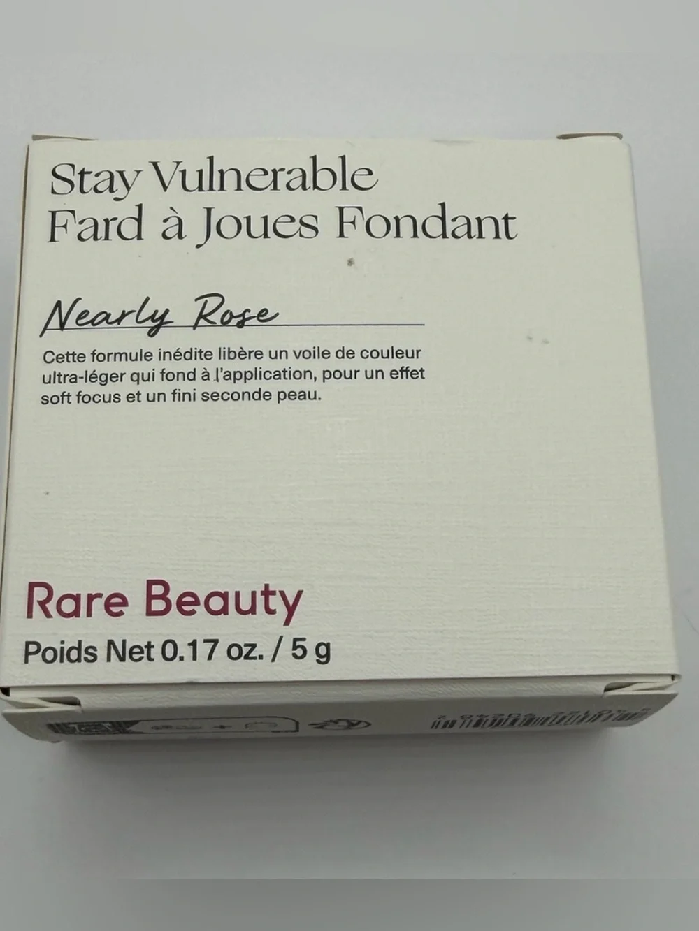 Rare Beauty Stay Vulnerable Melting Cream Blush in Nearly Rose 0.17 oz
